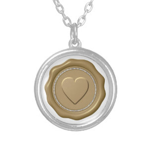 *~* Love Heart Diamond Valentine Gift Stickers Silver Plated Necklace