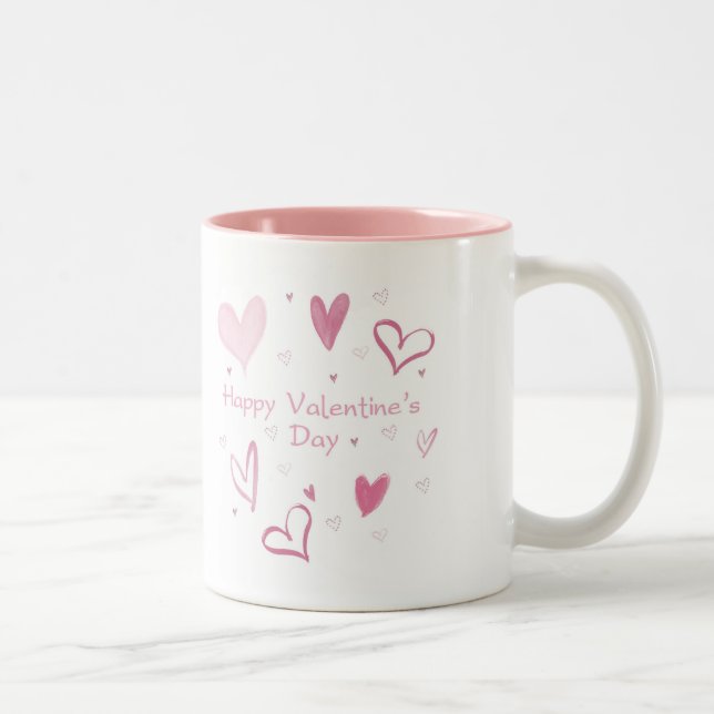 Love Heart Doodle Coffee Mug (Right)