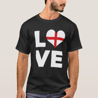 Love Heart England Flag T-Shirt