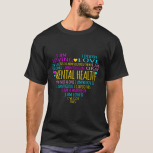 Love Heart Facts Mental Health Awareness Supporter T-Shirt
