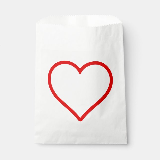 Love - Heart Favor Bag (Front)