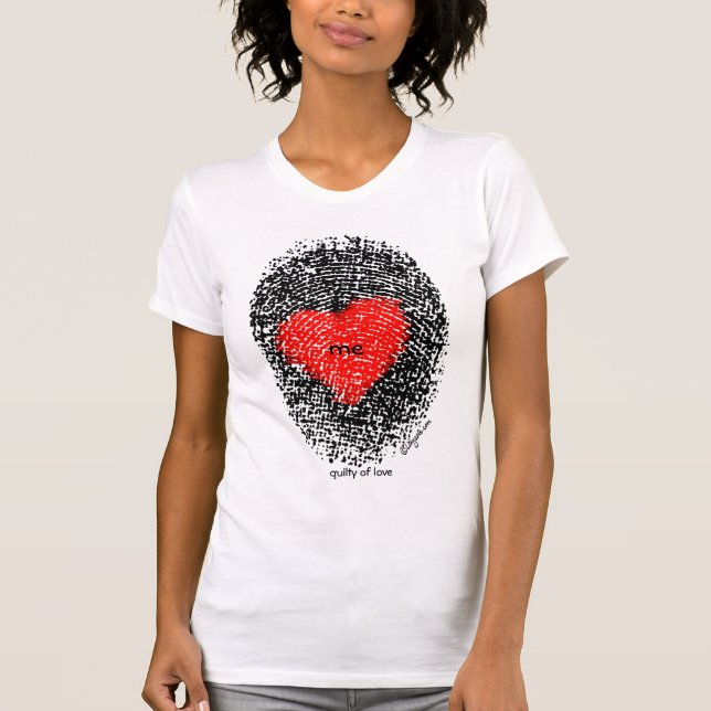 Love Heart Fingerprint T shirt (Front)