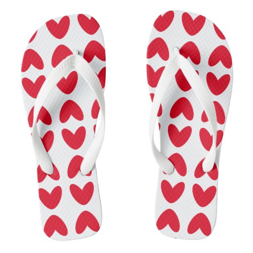 Love Heart Flip Flops Beach Footwear