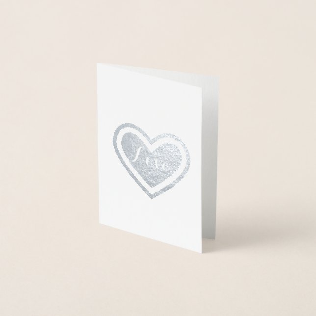 Love Heart Foil Card (Front)