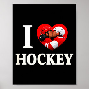 Love heart gay hockey unhinged gay pride parade ge poster