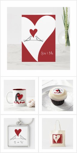 Love Heart Gifts for Valentine's Day and Wedding