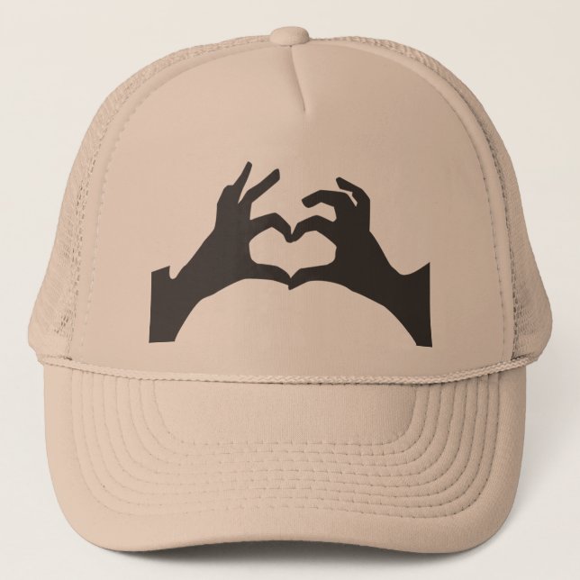 Love Heart Hand Sign Hat  (Front)