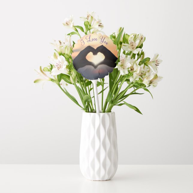 Love Heart Hands Balloon (Vase)