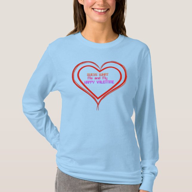 Love Heart HAPPY Valentine’s DAY   T-Shirt (Front)