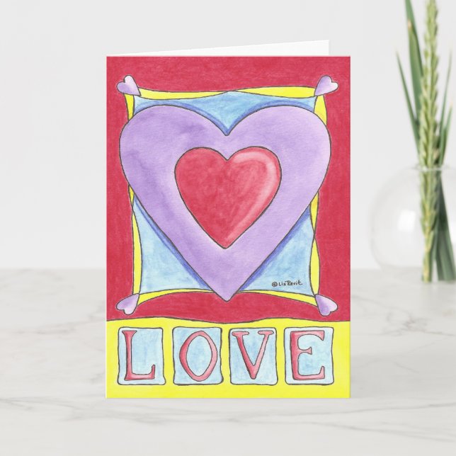 Love Heart Holiday Card (Front)