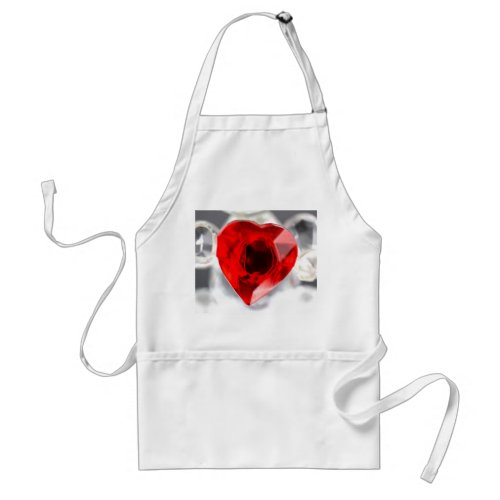 Love heart in glass apron