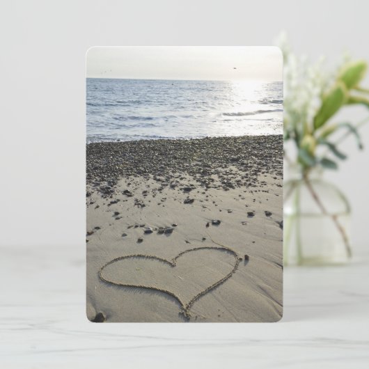 Love Heart in Sand (Standing Front)