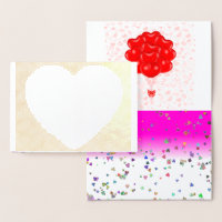 Love Heart Keepsake Memory Pink Destiny Destiny's Foil Card