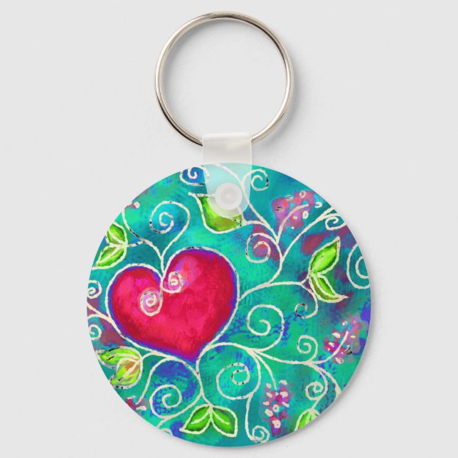 Love heart keychain (Front)