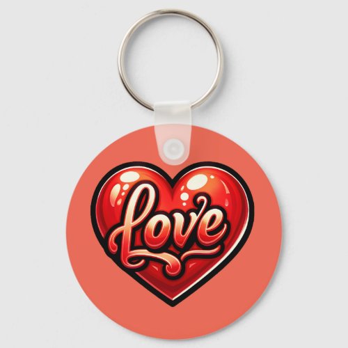 Love Heart Keychain