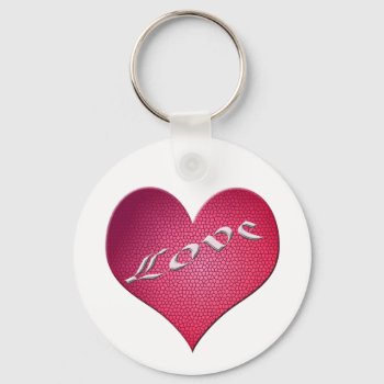 Love Heart Keychain by DonnaGrayson at Zazzle