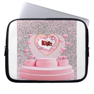 Love heart laptop sleeve