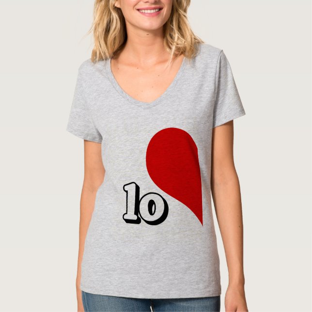 LOVE HEART LEFT SIDE -.png T-Shirt (Front)