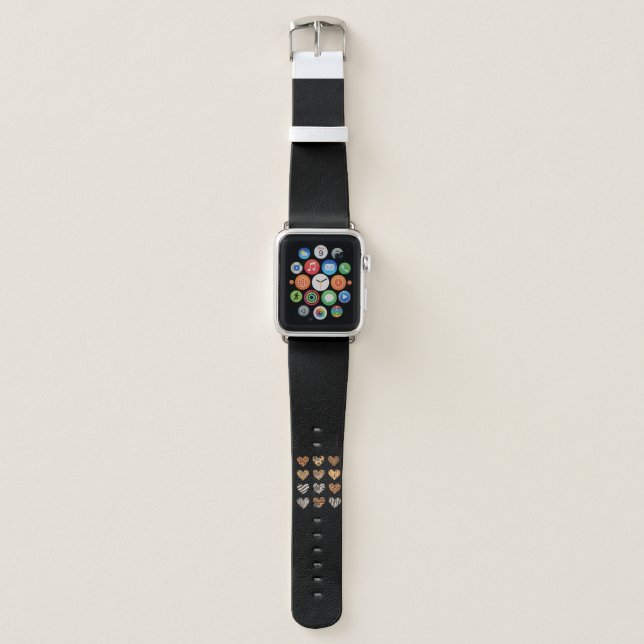 Love Heart Leopard Cute Valentine's Day  Apple Watch Band (Front)