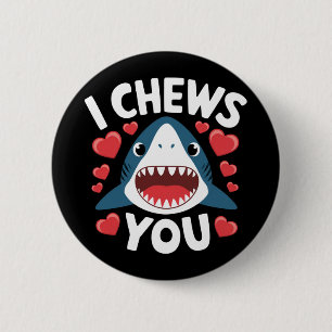 Love Heart Leopard Cute Valentine's Day  Button