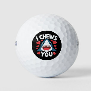 Love Heart Leopard Cute Valentine's Day  Golf Balls