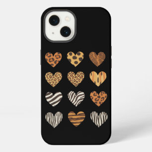 Love Heart Leopard Cute Valentine's Day iPhone 13 Case