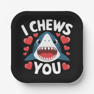Love Heart Leopard Cute Valentine's Day  Paper Plates