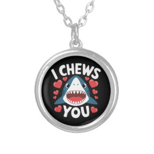 Love Heart Leopard Cute Valentine's Day Silver Plated Necklace