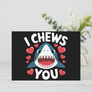 Love Heart Leopard Cute Valentine's Day Thank You Card