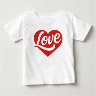 Love Heart Logo – Red Romantic Symbol  Baby T-Shirt