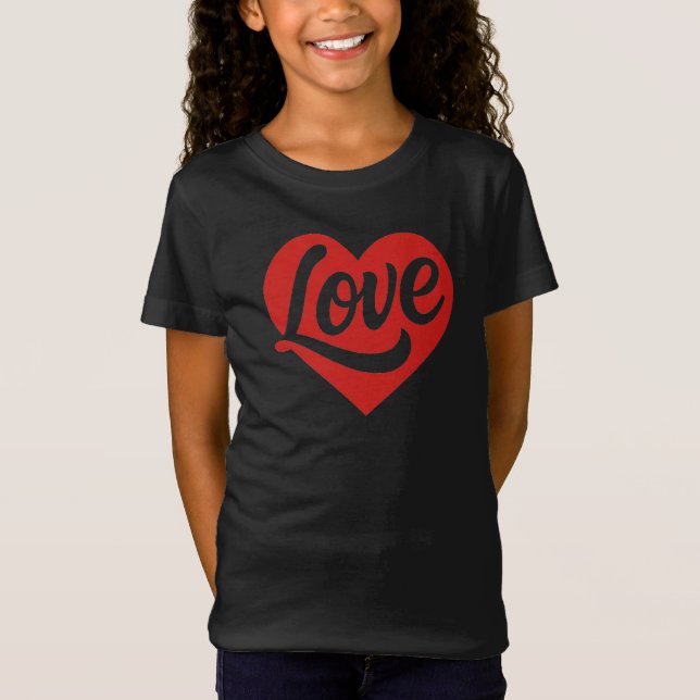 Love Heart Logo – Red Romantic Symbol T-Shirt (Front)