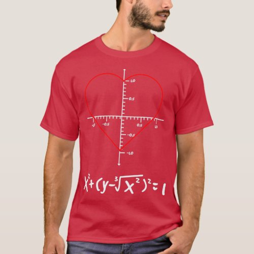 Love Heart Math Equation Valentines Day Gift T_Shirt