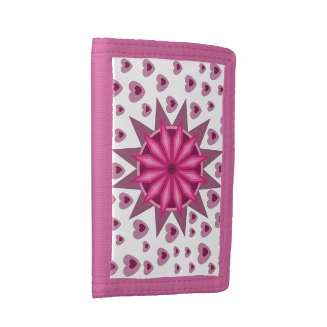 LOVE HEART MEMORY TRIFOLD WALLET (Side)