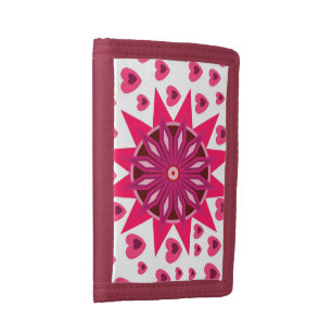LOVE HEART MEMORY TRIFOLD WALLET