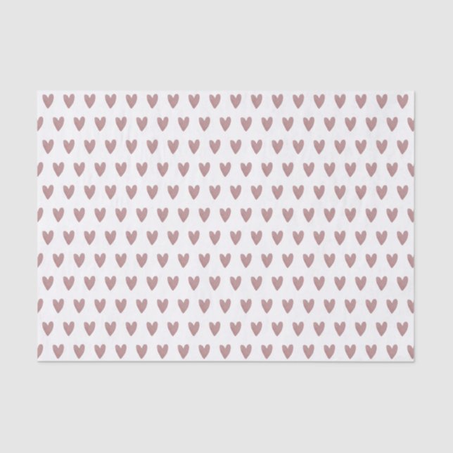 Love Heart Modern Tissue Paper (Front)