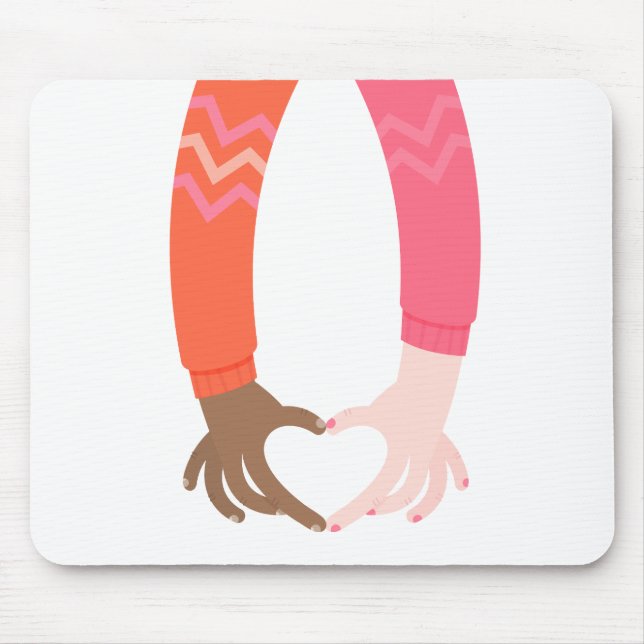 Love Heart Mouse Pad (Front)