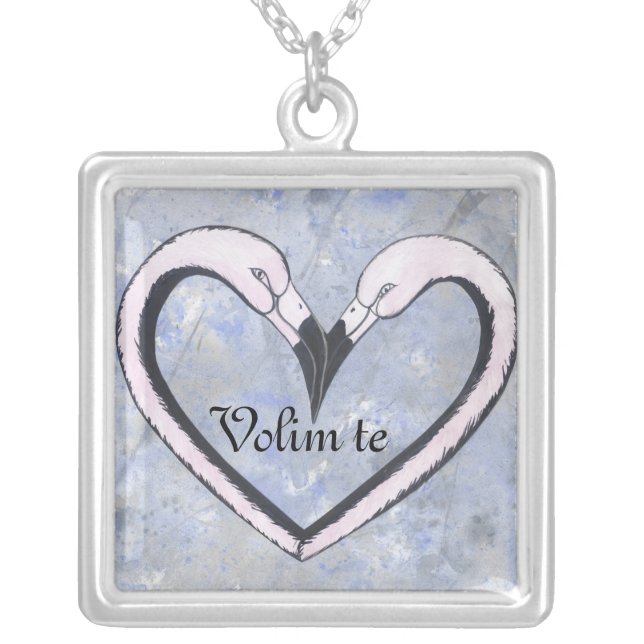 love heart necklace Volim te (Front)