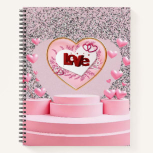 Love heart notebook