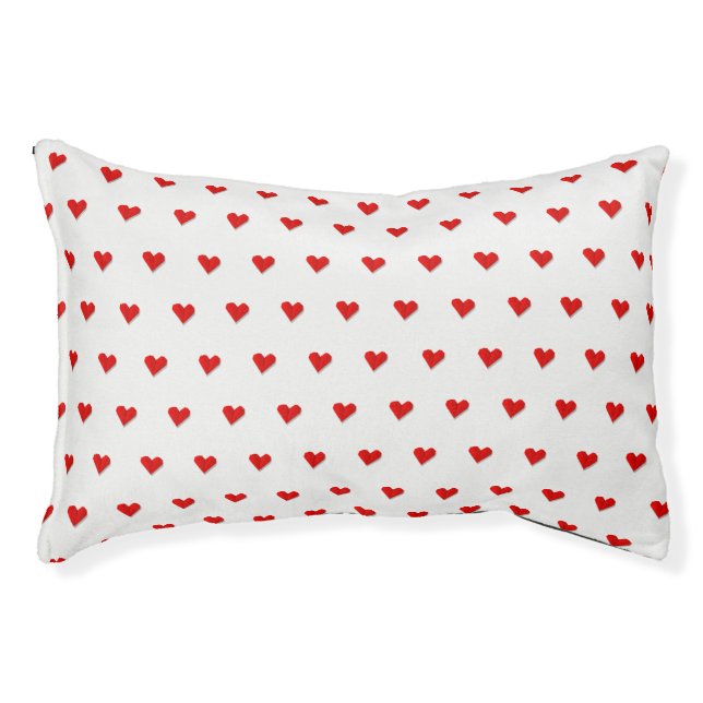 Love Heart Origami Vector Pattern Pet Bed (Front)