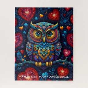 Love Heart Owl Jigsaw Puzzle