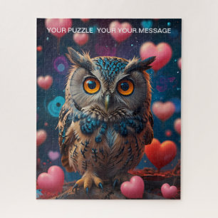 Love Heart Owl Jigsaw Puzzle