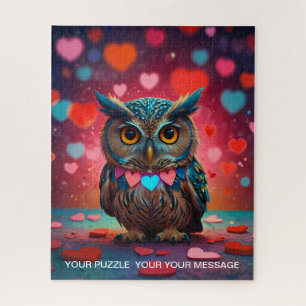 Love Heart Owl  Jigsaw Puzzle