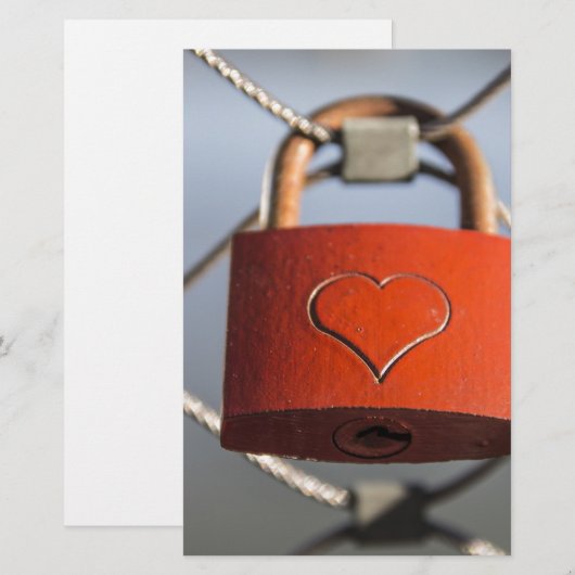 Love Heart Padlock (Front/Back)
