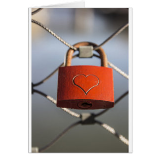 Love Heart Padlock Cards