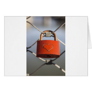 Love Heart Padlock Cards