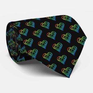Love Heart Pattern Neck Tie