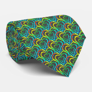 Love Heart Pattern Neck Tie