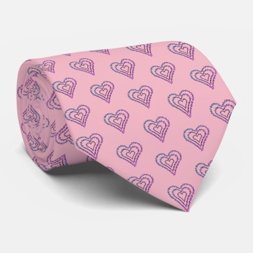Love Heart Pattern  Neck Tie