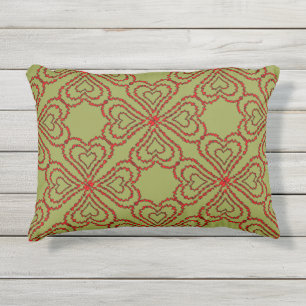 Love Heart Pattern Outdoor Pillow