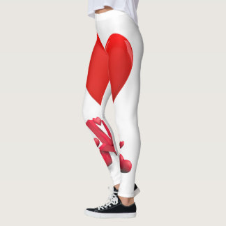 Love Heart Pattern | Romantic Valentine's Legging